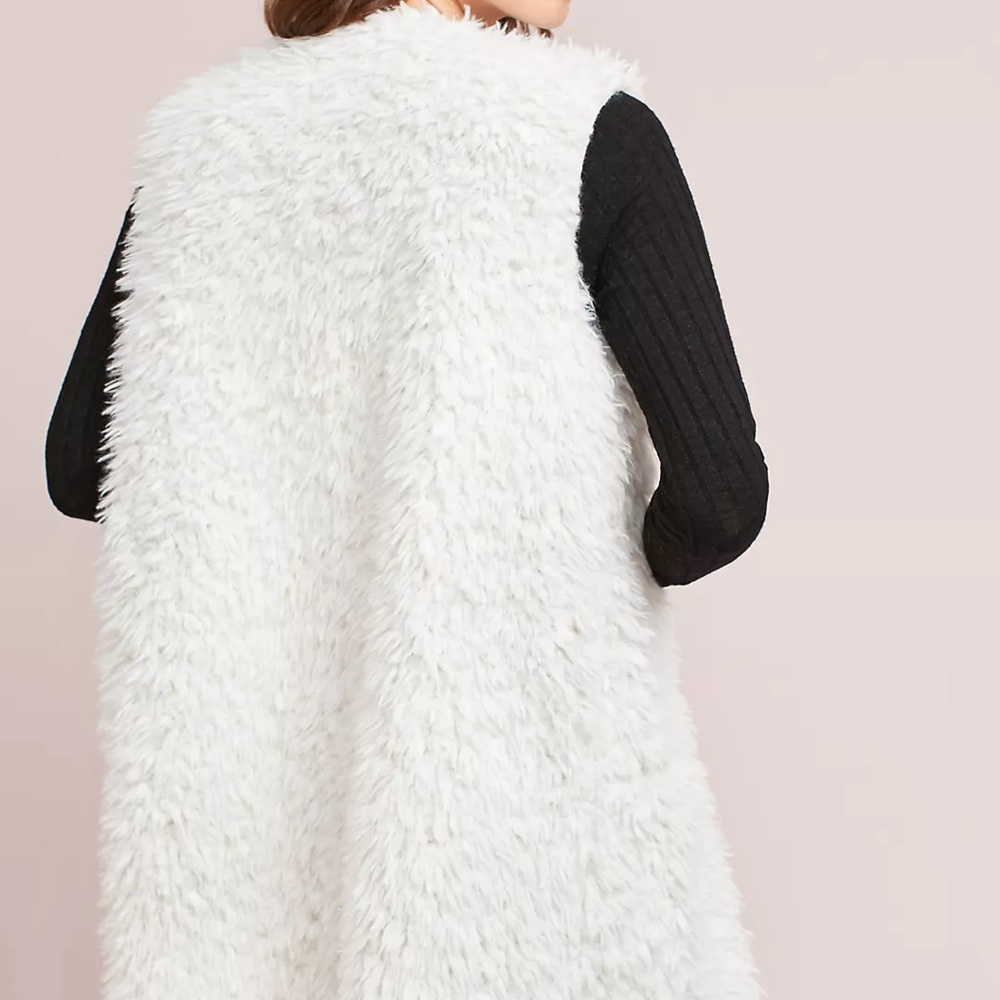 Michael Stars Faux Fur Reversible Vest - Picture 4 of 5